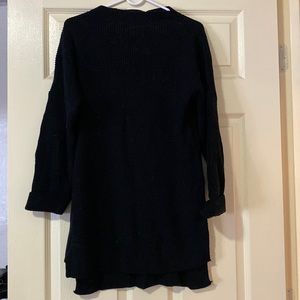 Mock neck sweater dress
